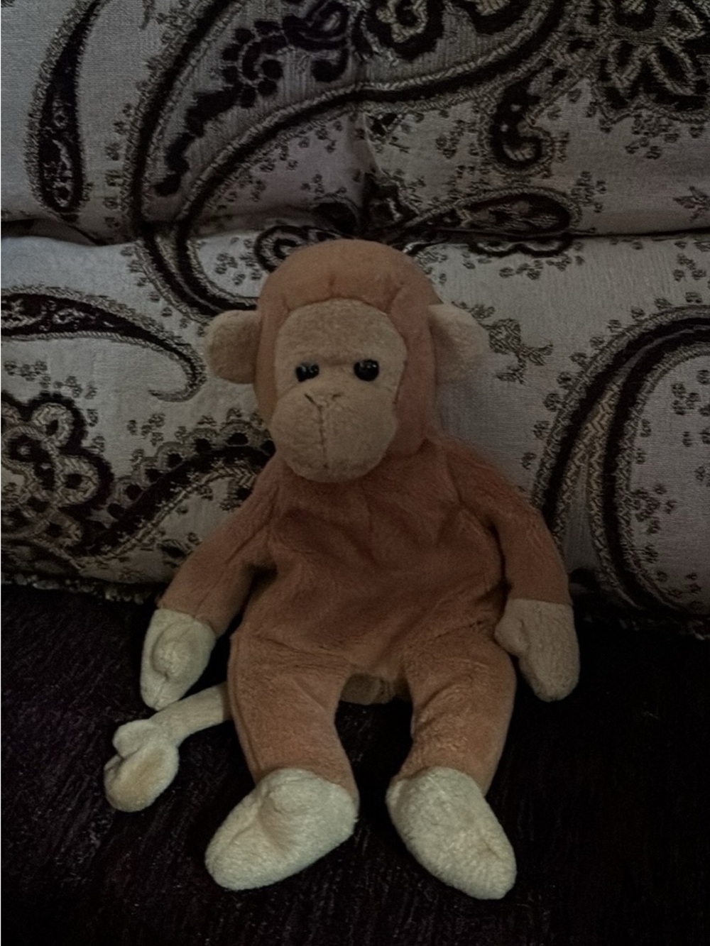 Plush Monkey Soft Toy - Brown & Cream